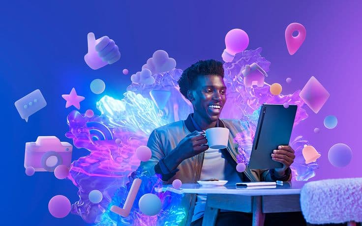 Person using laptop